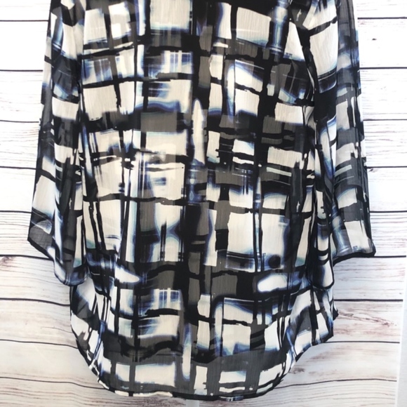 5x25🎁🎁🎁JM COLLECTION WOMEN LONG SLEEVE BLOUSE SIZE L - Picture 4 of 8